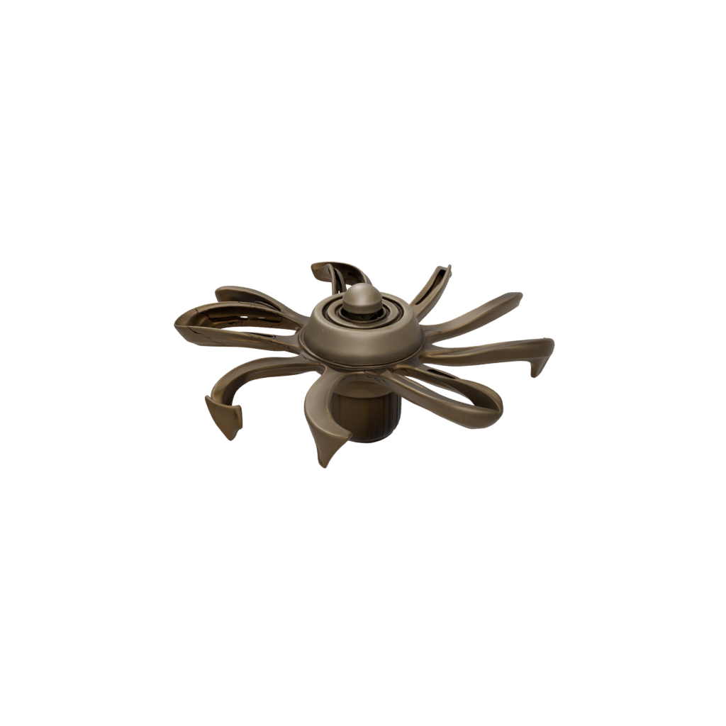 Bronze Soft Articulated Gyroscope Spinner