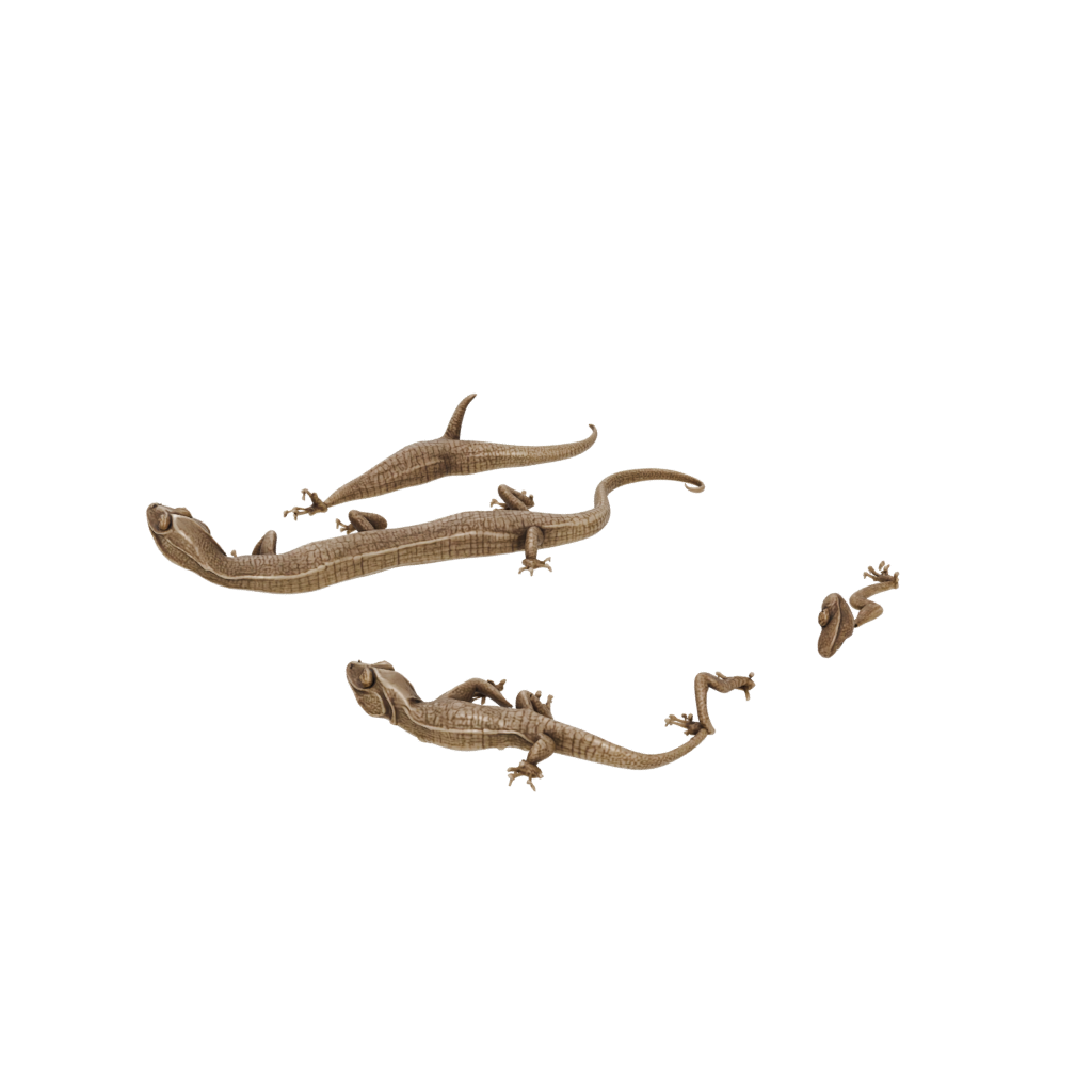 Bronze Soft Articulated Lizard