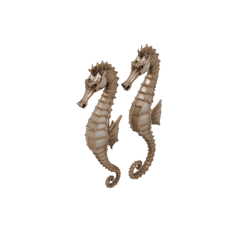 Bronze Soft Articulated Seahorse