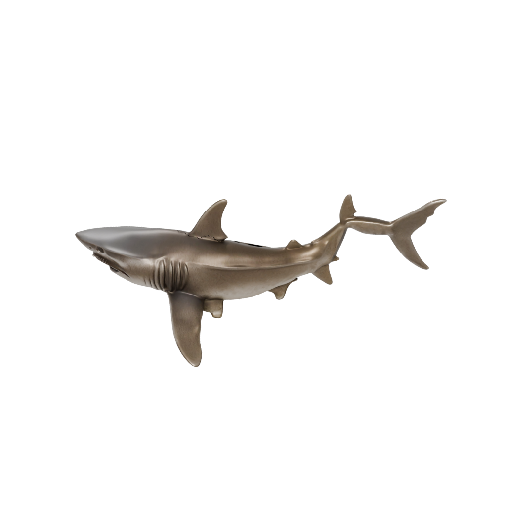 Bronze Soft Articulated Shark