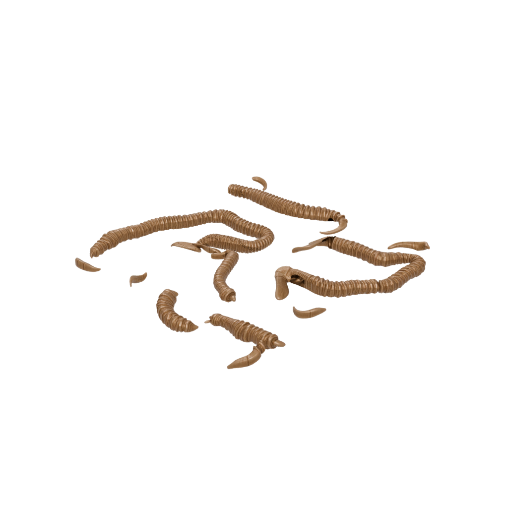 Bronze Soft Articulated Worm