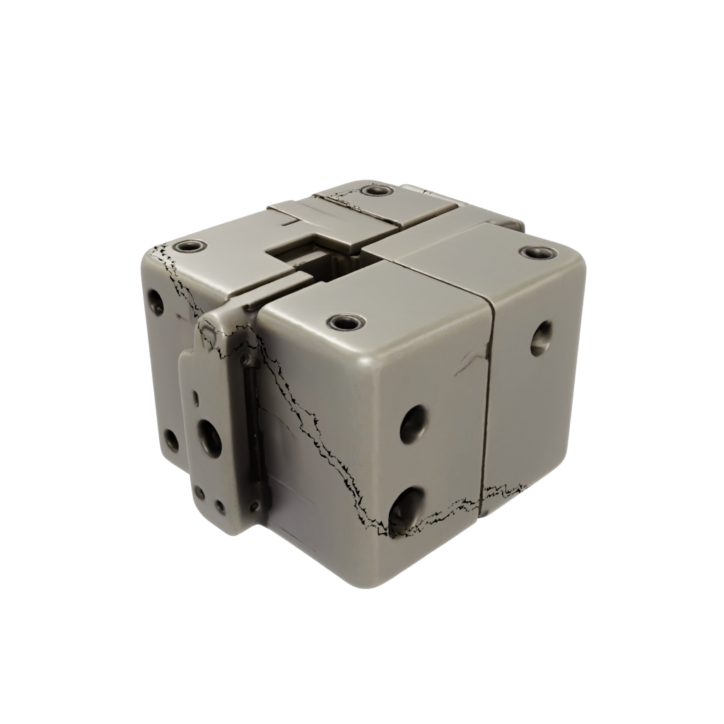 Bronze Soft Folding Hinge Cube