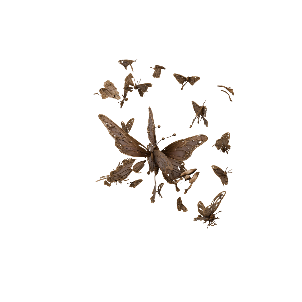 Bronze Articulated Butterfly