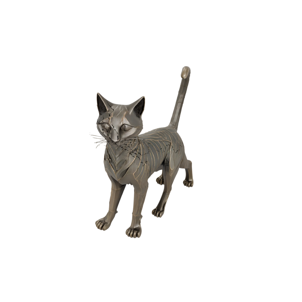 Bronze Articulated Cat