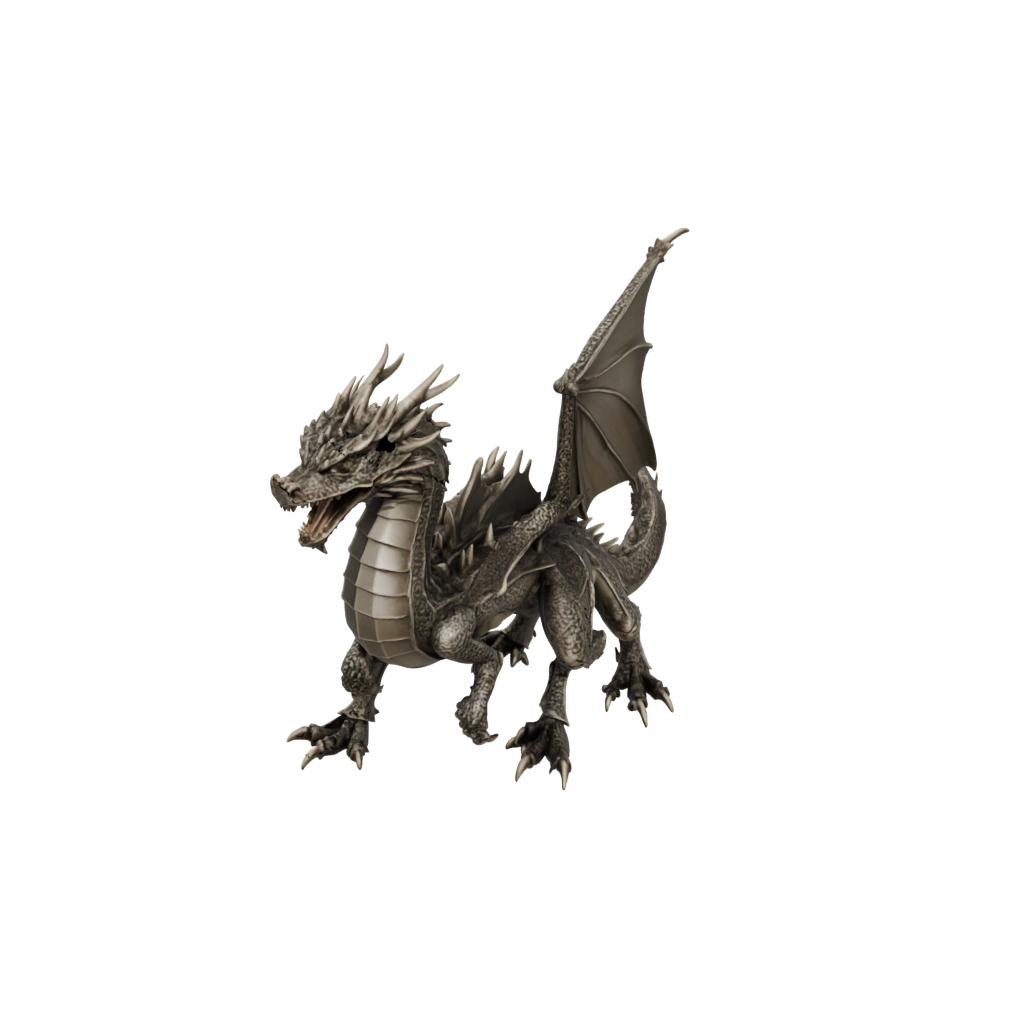 Bronze Articulated Dragon Long
