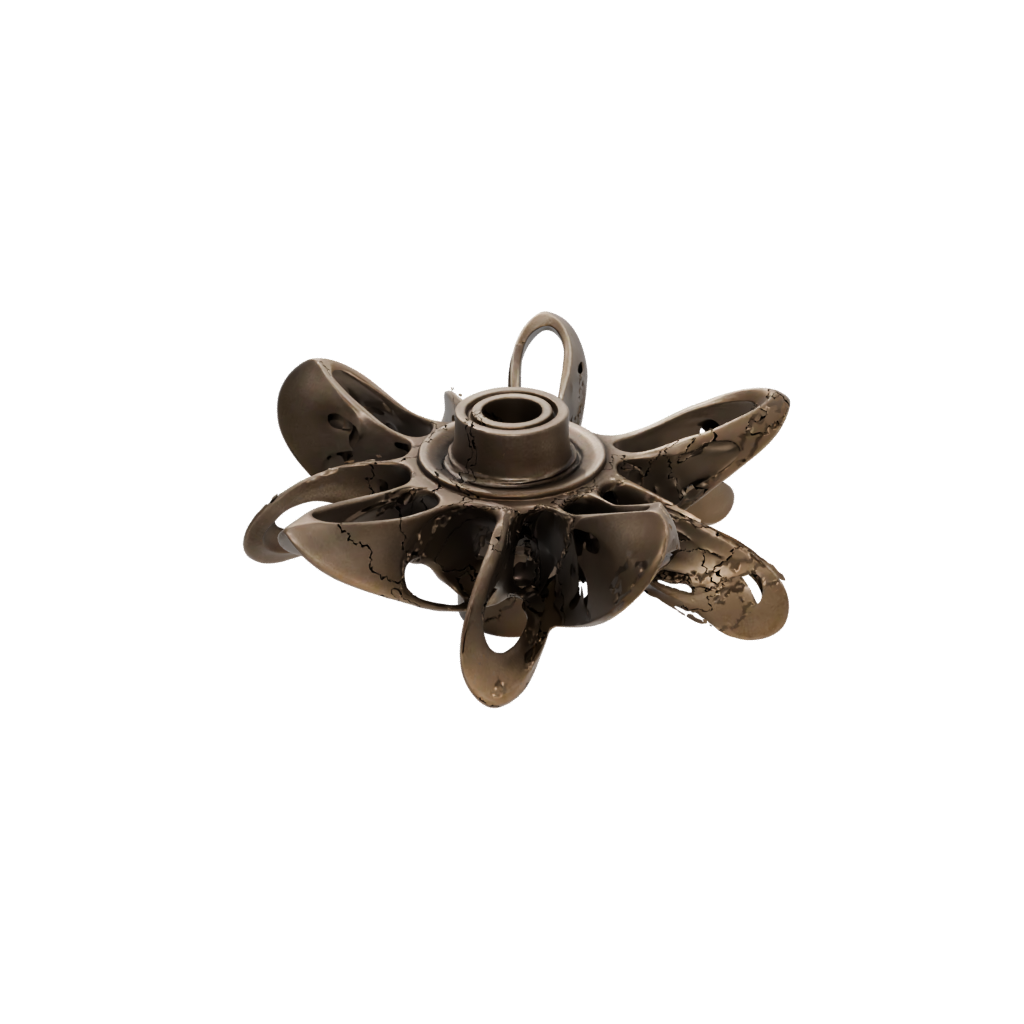 Bronze Articulated Gyroscope Spinner