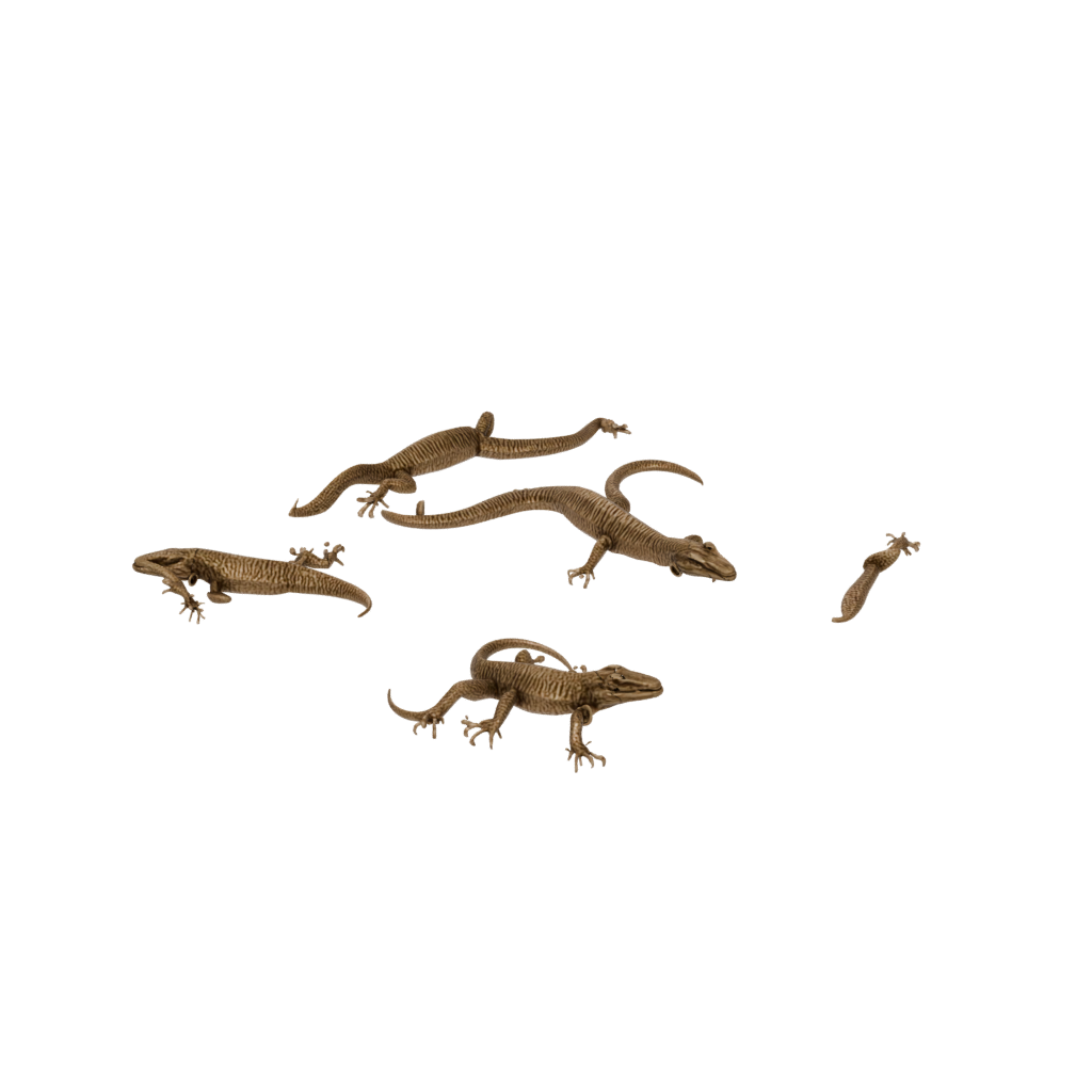Bronze Articulated Lizard