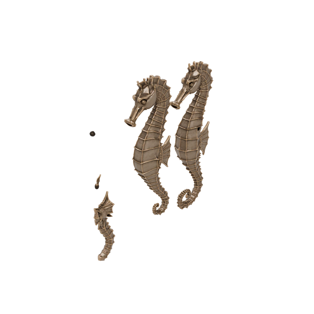 Bronze Articulated Seahorse