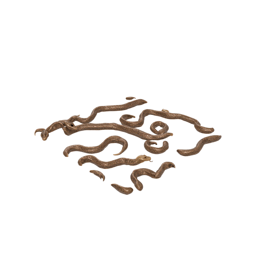 Bronze Articulated Snake Long