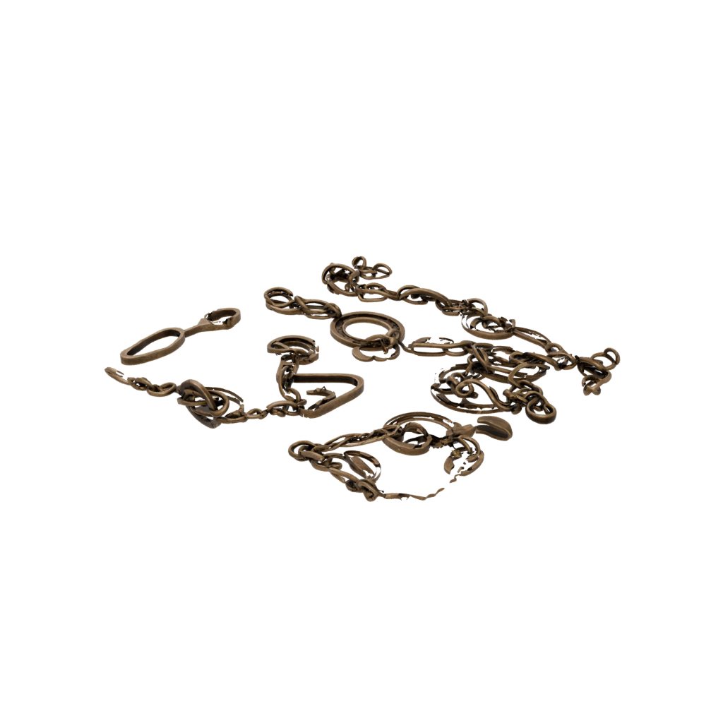 Bronze Interlocking Ring Chain