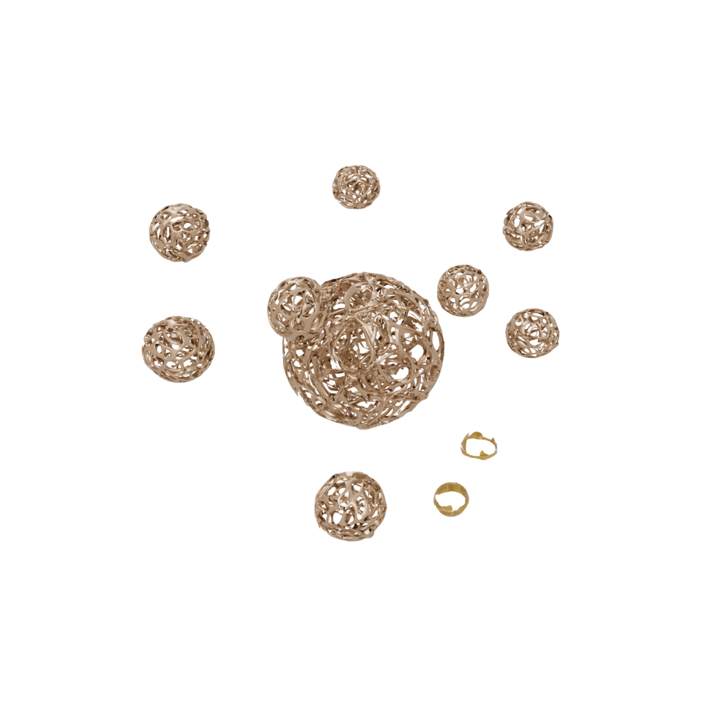 Bronze Kinetic Flow Ball
