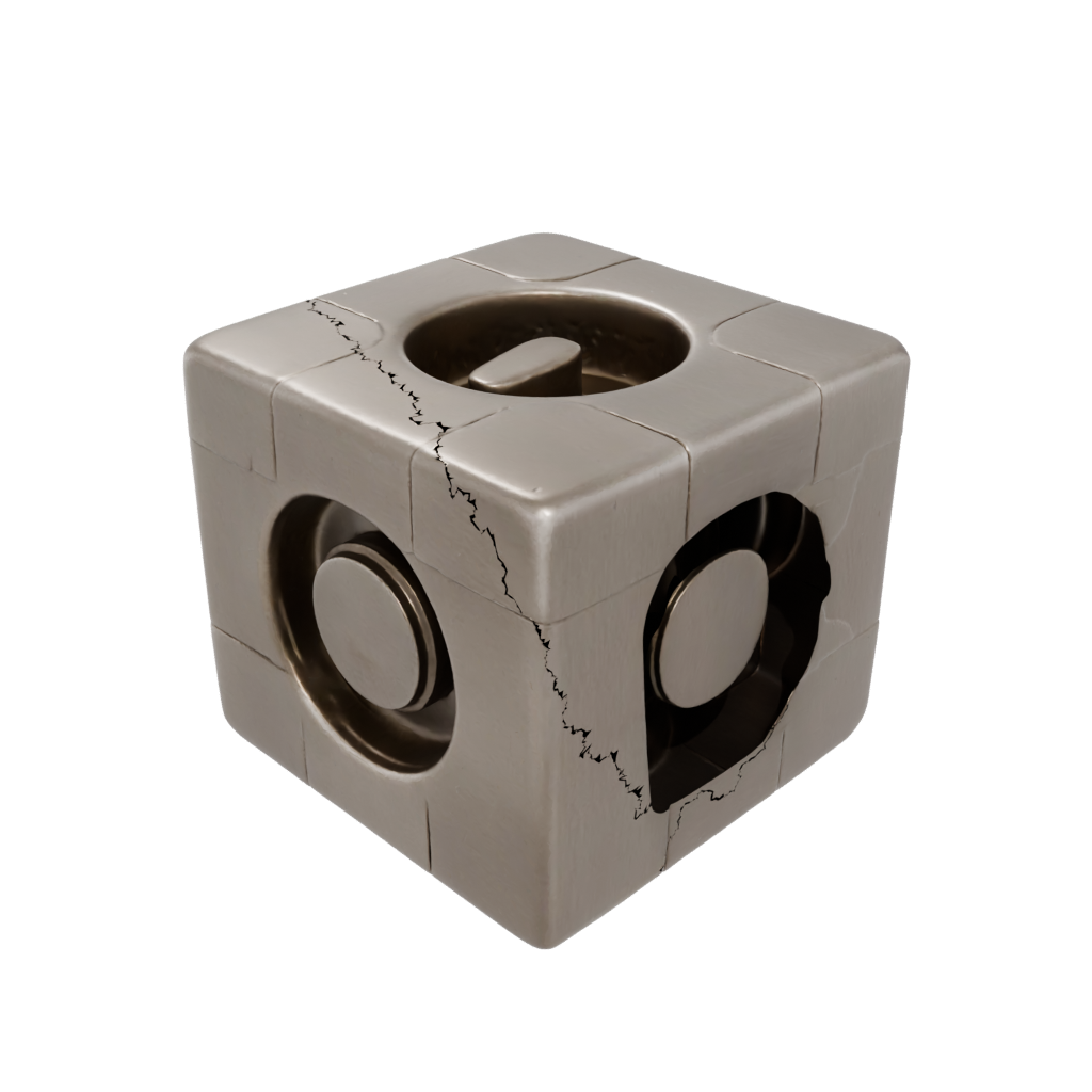 Bronze Squeeze Stress Cube