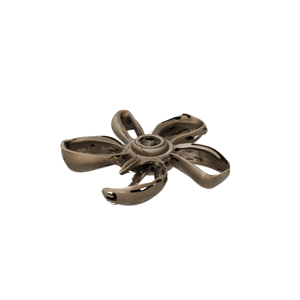 Bronze Three-Prong Spinner
