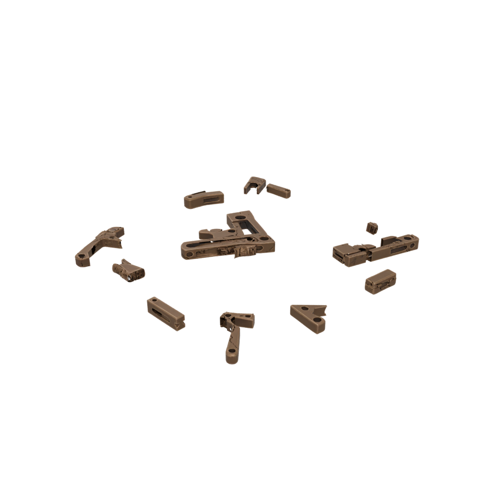 Bronze Tri-Bar Flip Toy