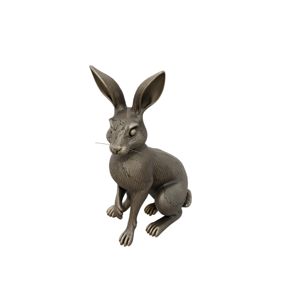 Bronze Textured Articulated Bunny