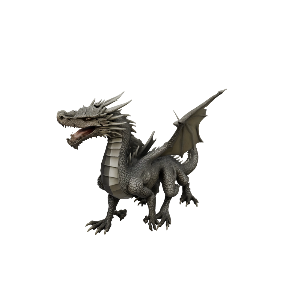 Bronze Textured Articulated Dragon Long