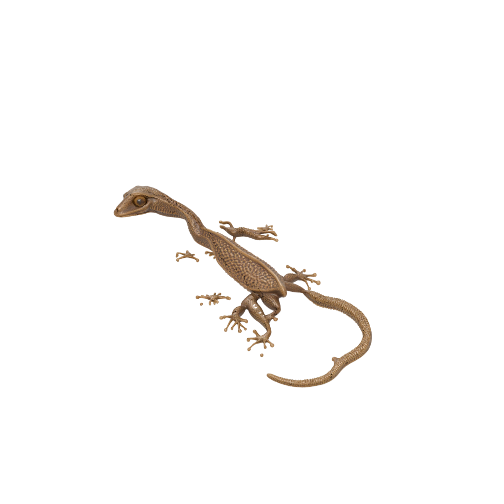 Bronze Textured Articulated Gecko