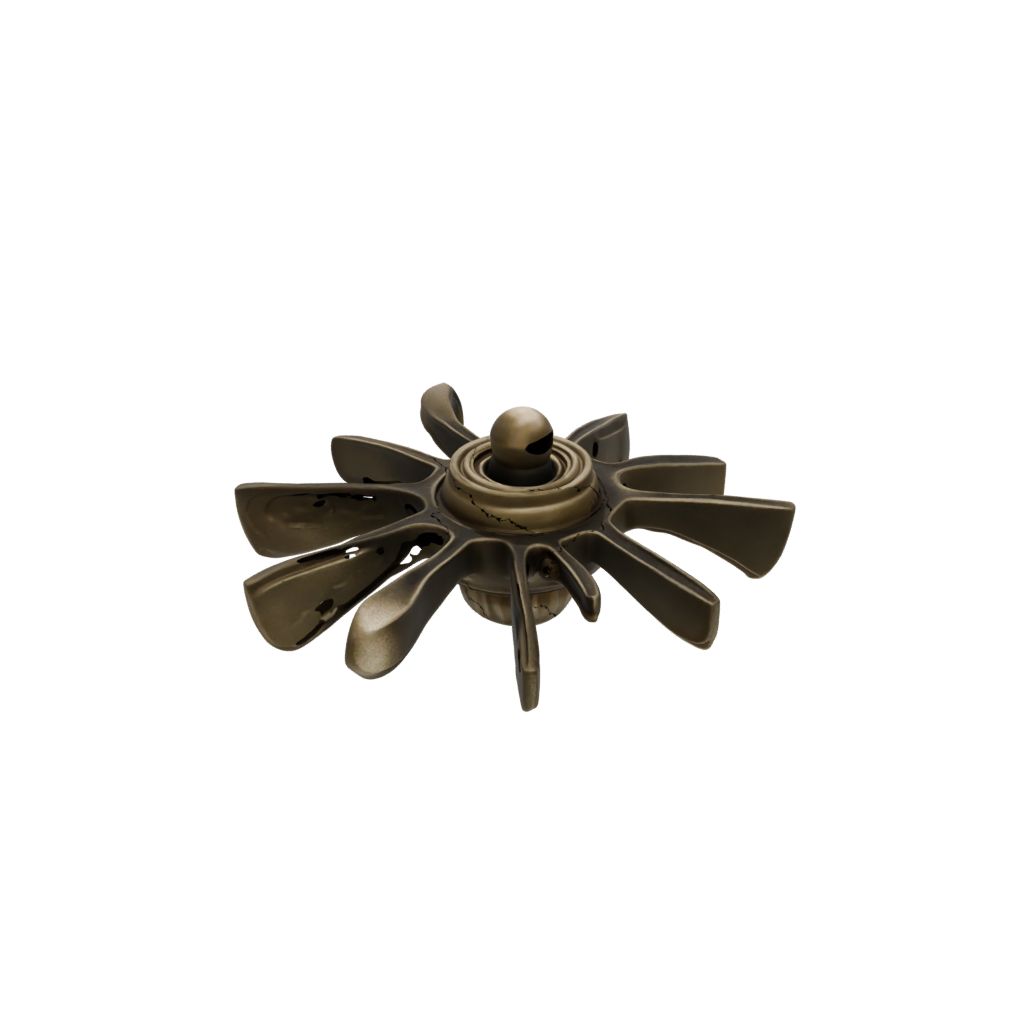 Bronze Textured Articulated Gyroscope Spinner