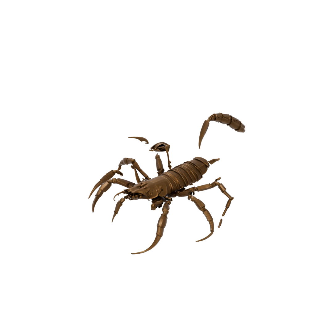 Bronze Textured Articulated Scorpion