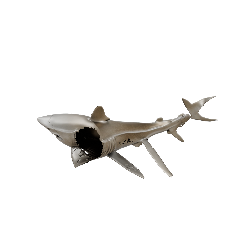 Bronze Textured Articulated Shark