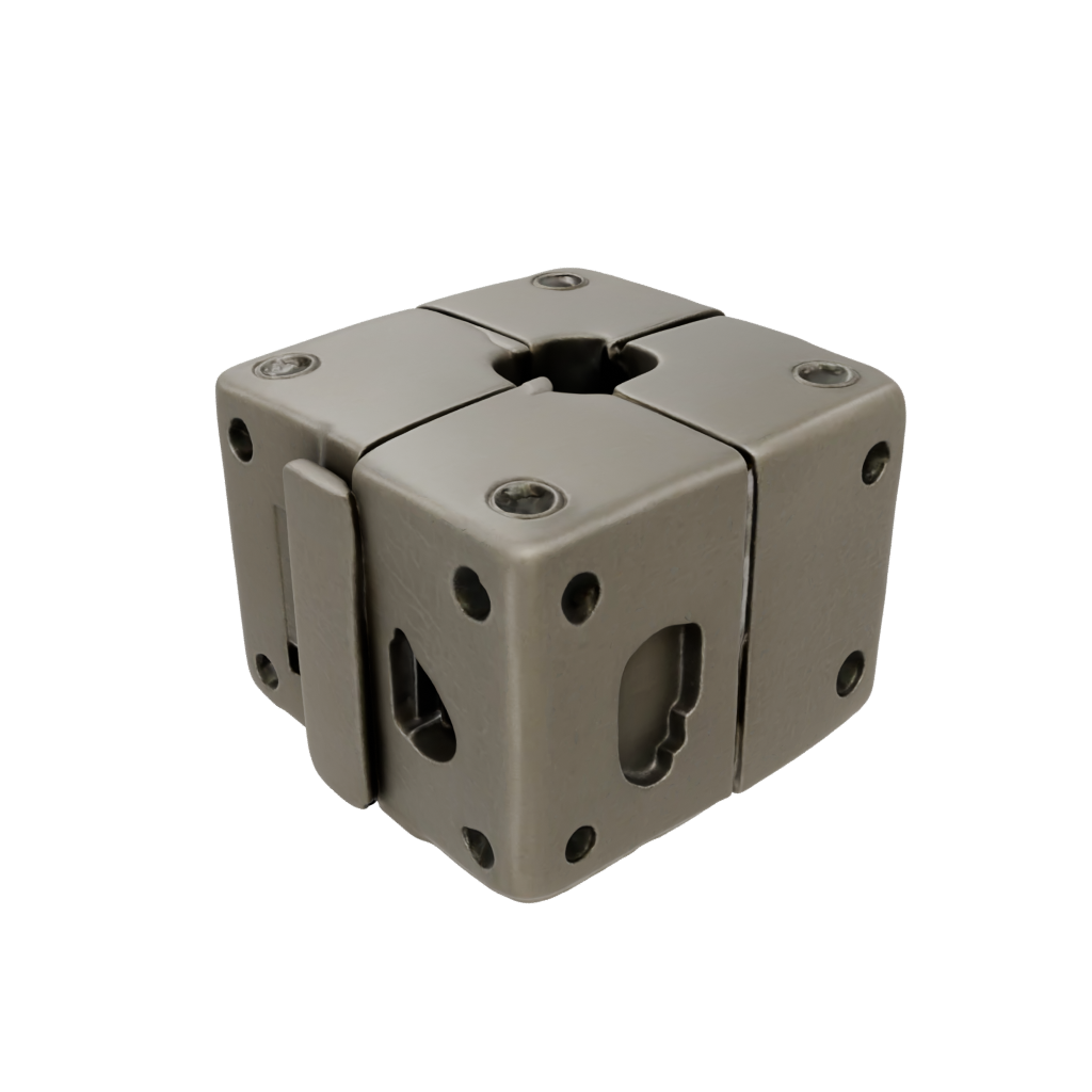 Bronze Textured Folding Hinge Cube