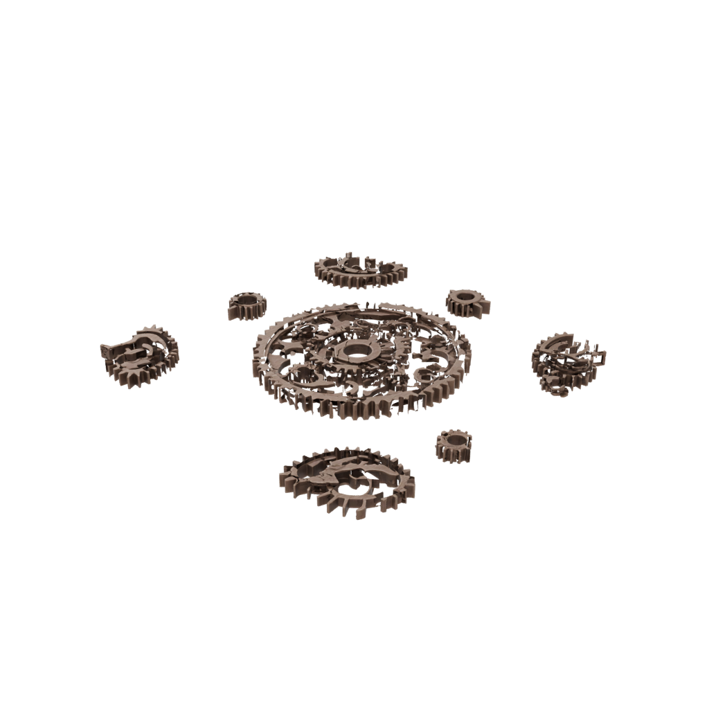Bronze Textured Gear-Train Fidget