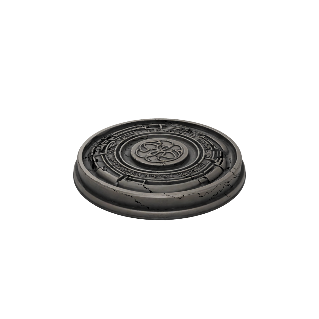Bronze Textured Rolling Ball Track Coin