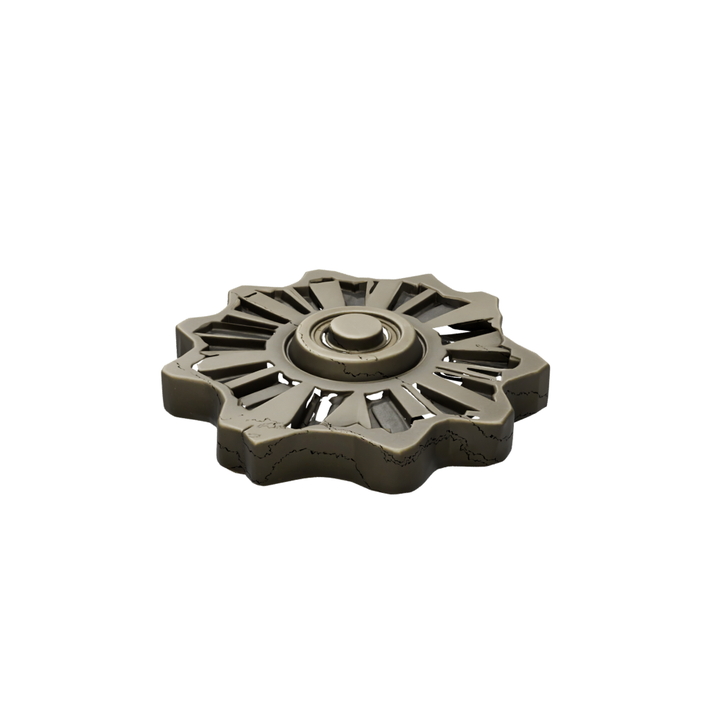 Bronze Textured Rolling Hex Spinner