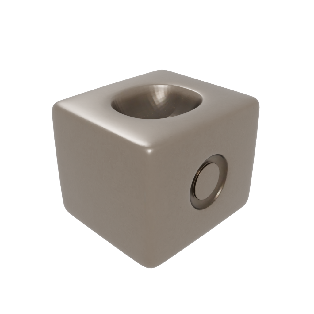 Bronze Textured Squeeze Stress Cube