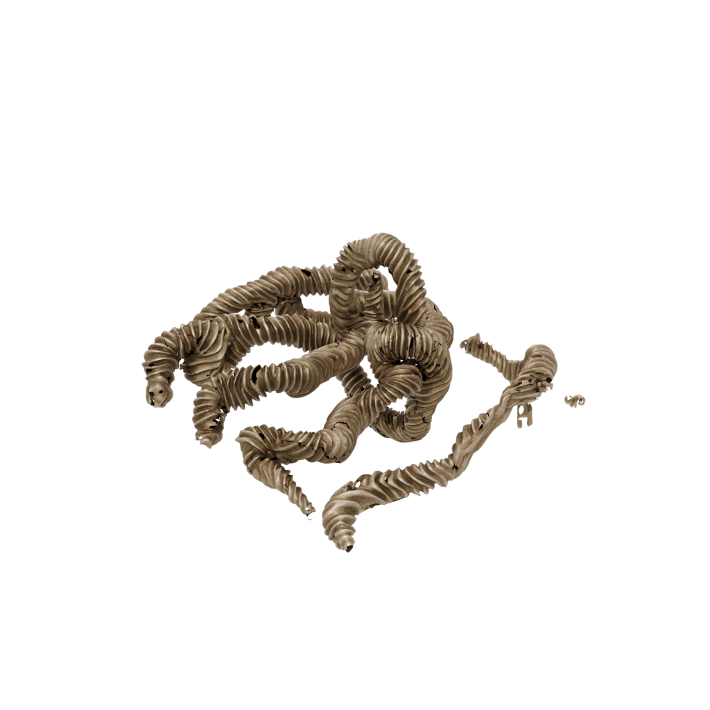 Bronze Textured Twisty Helix Toy