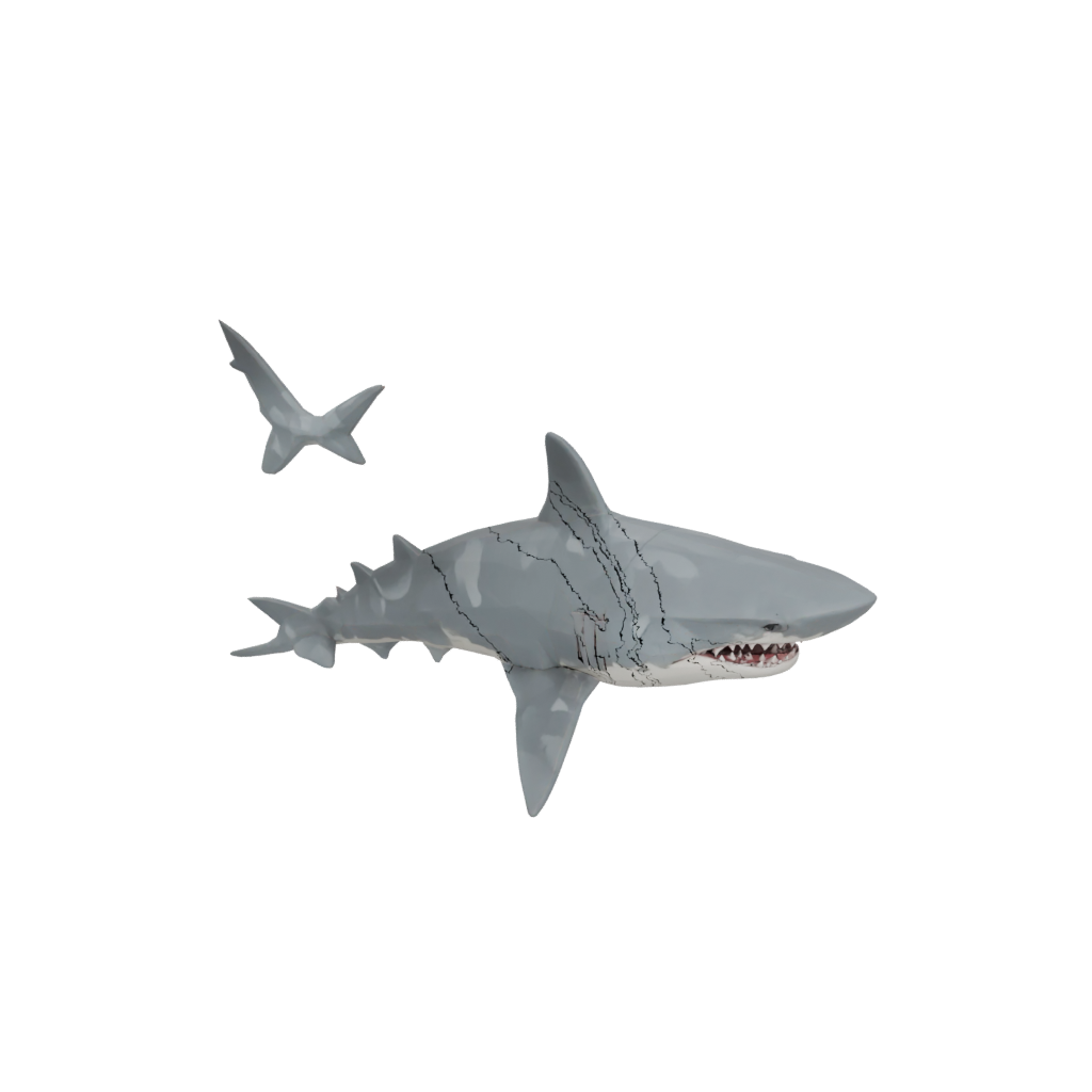 Camo Pocket Articulated Shark