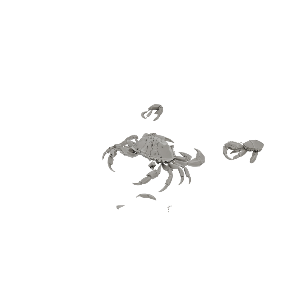 Camo Big Articulated Crab