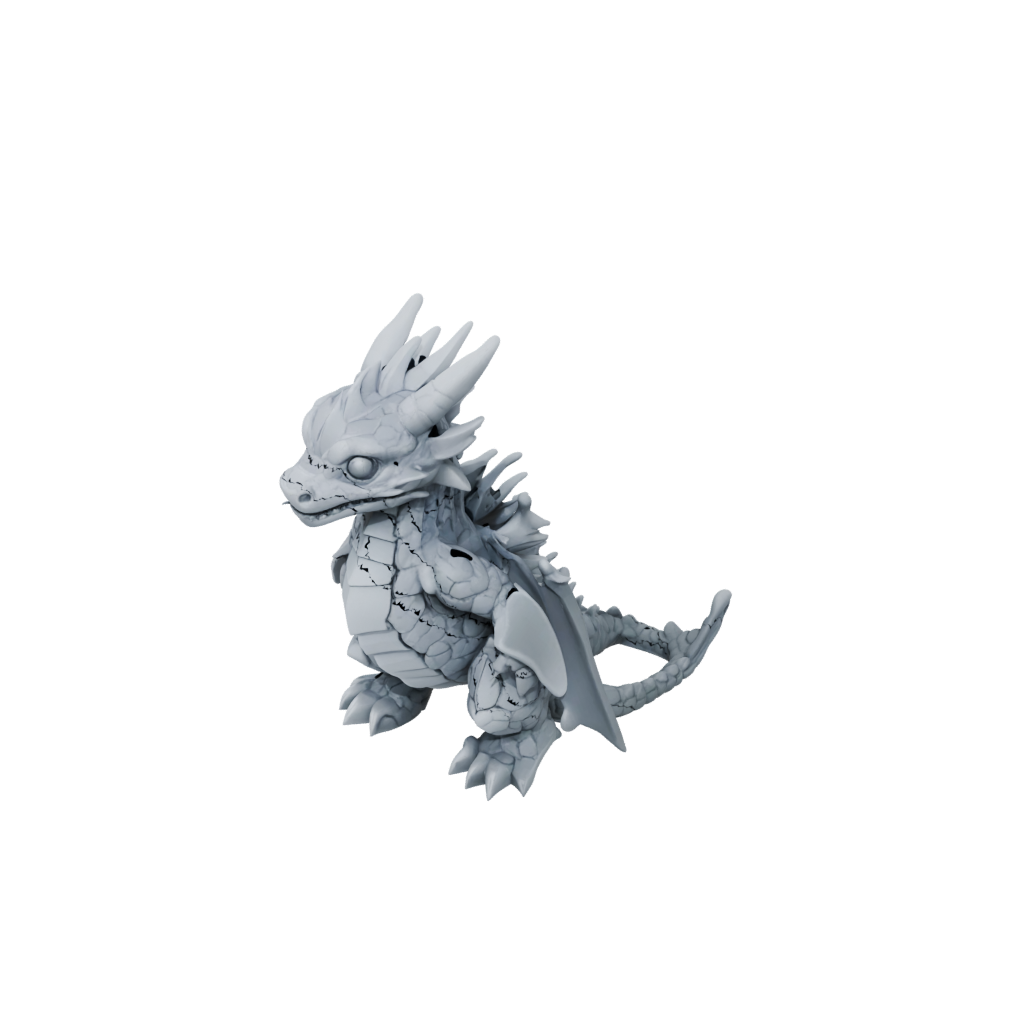 Camo Big Articulated Keychain Dragonling