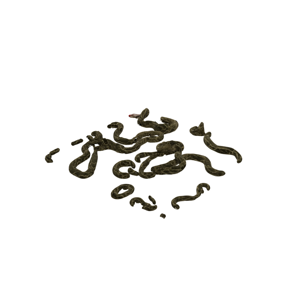 Camo Big Articulated Snake Long
