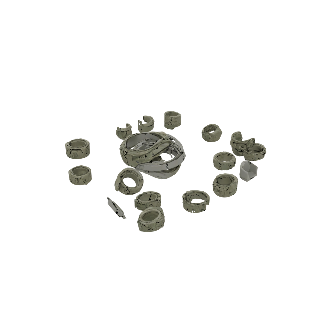 Camo Big Nested Rotating Rings