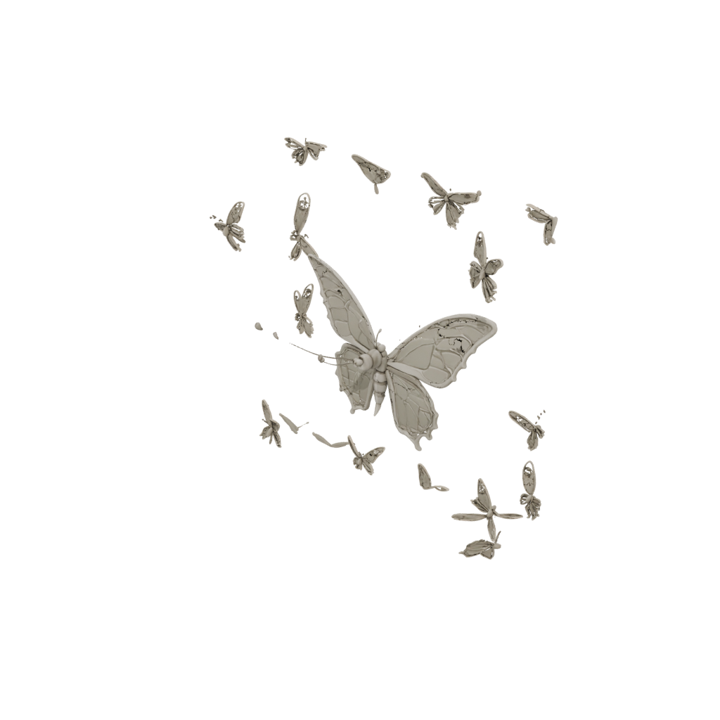 Camo Soft Articulated Butterfly