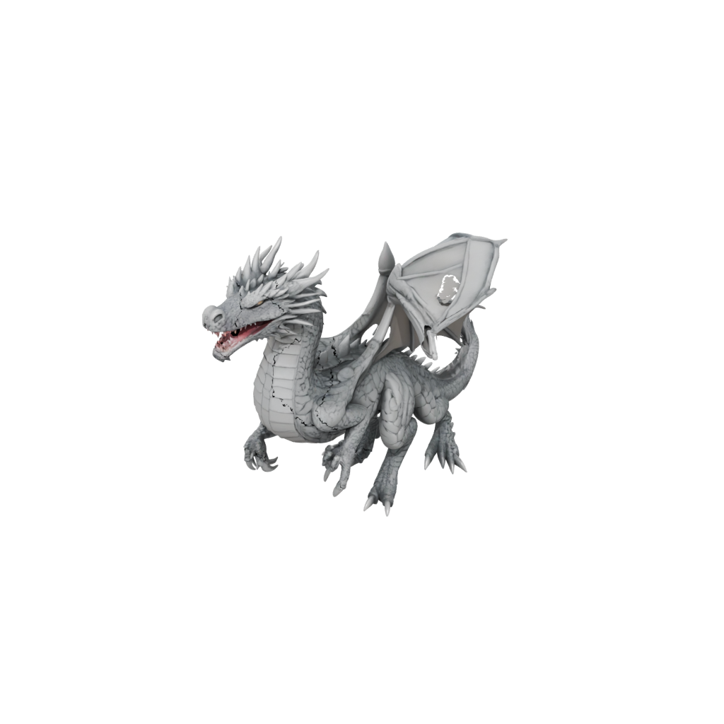 Camo Soft Articulated Dragon Long