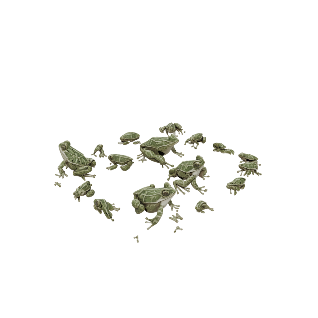 Camo Soft Articulated Frog