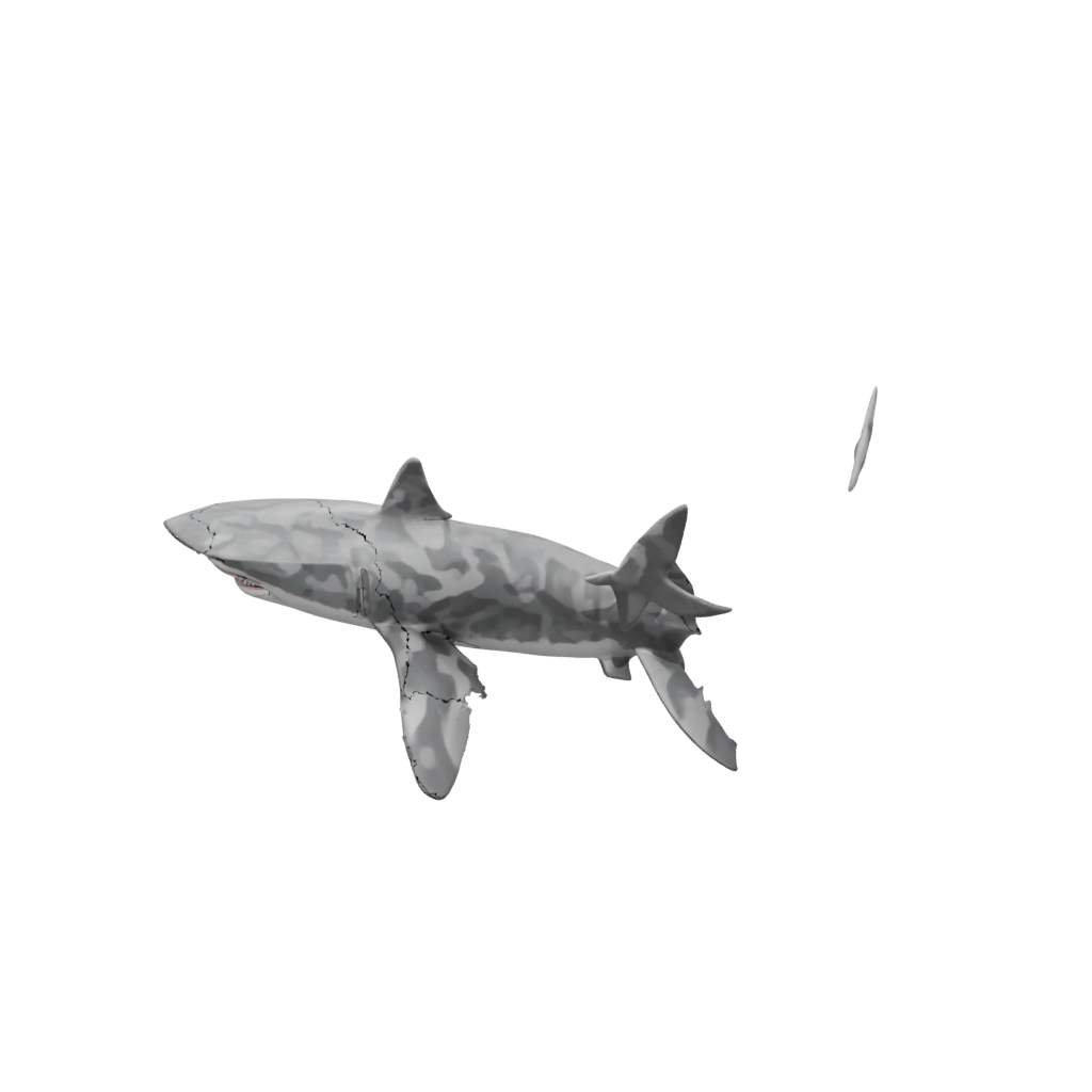 Camo Soft Articulated Shark