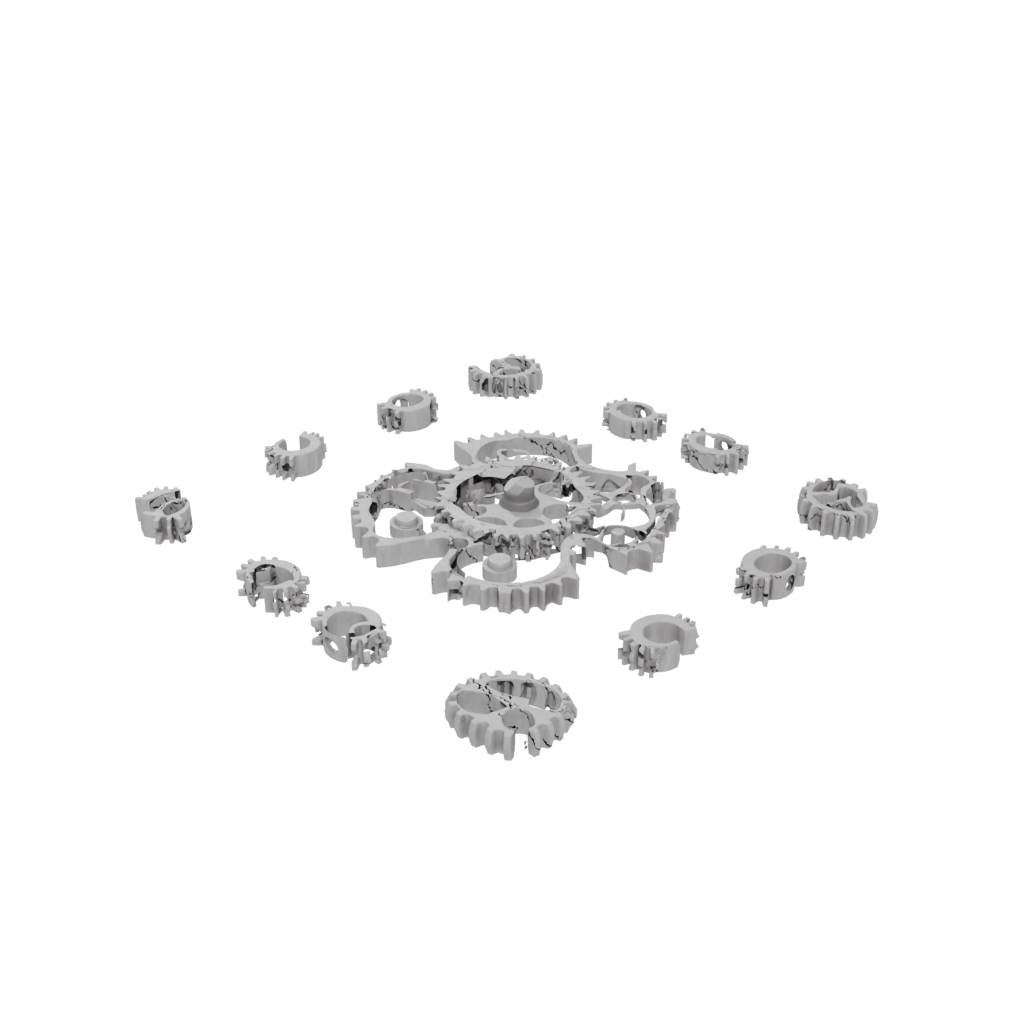 Camo Soft Gear-Train Fidget