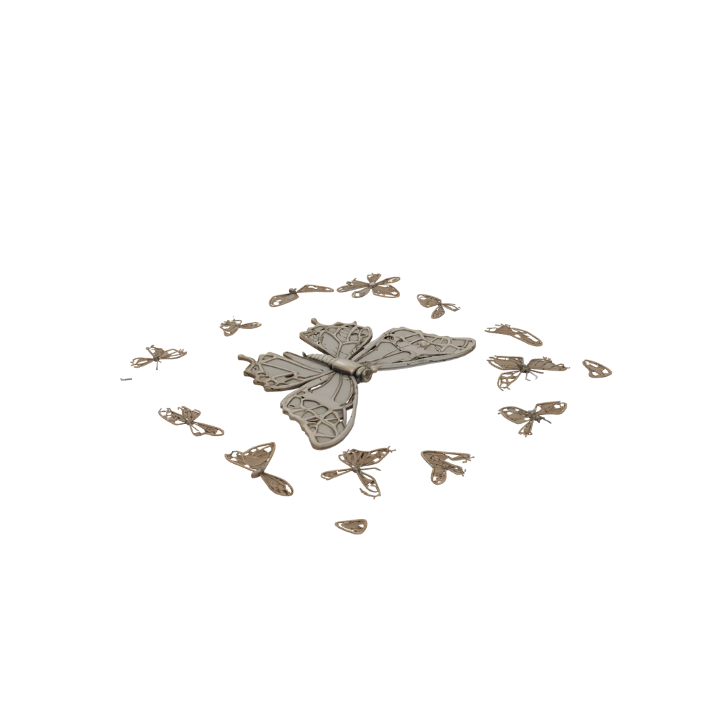 Camo Articulated Butterfly