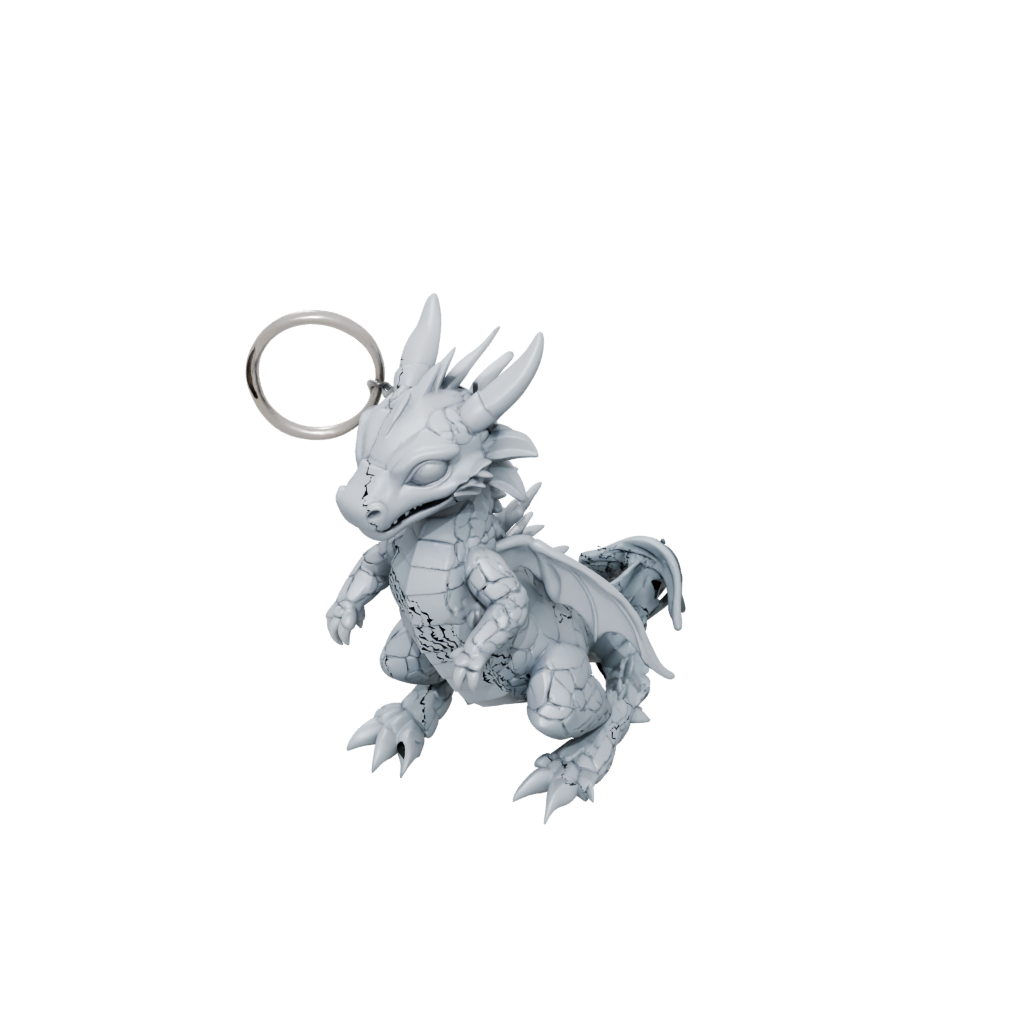 Camo Articulated Keychain Dragonling