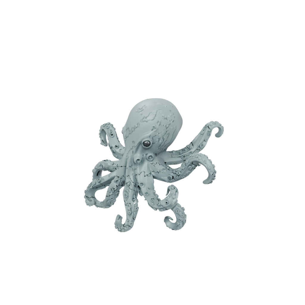 Camo Articulated Octopus Mini