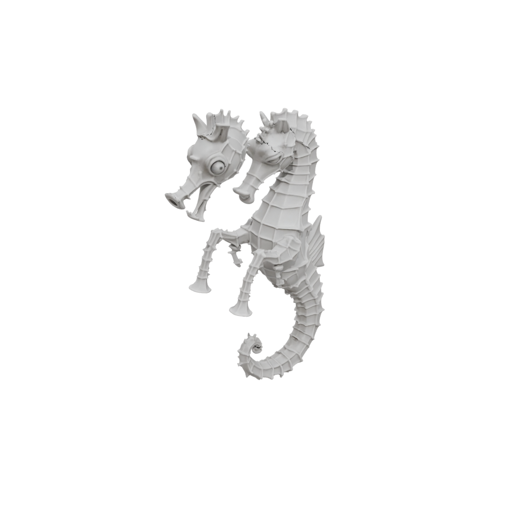 Camo Articulated Seahorse