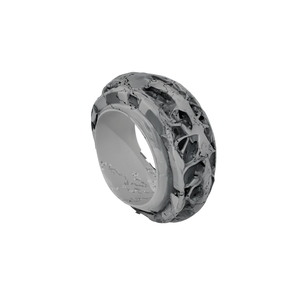 Camo Spinning Coin Ring