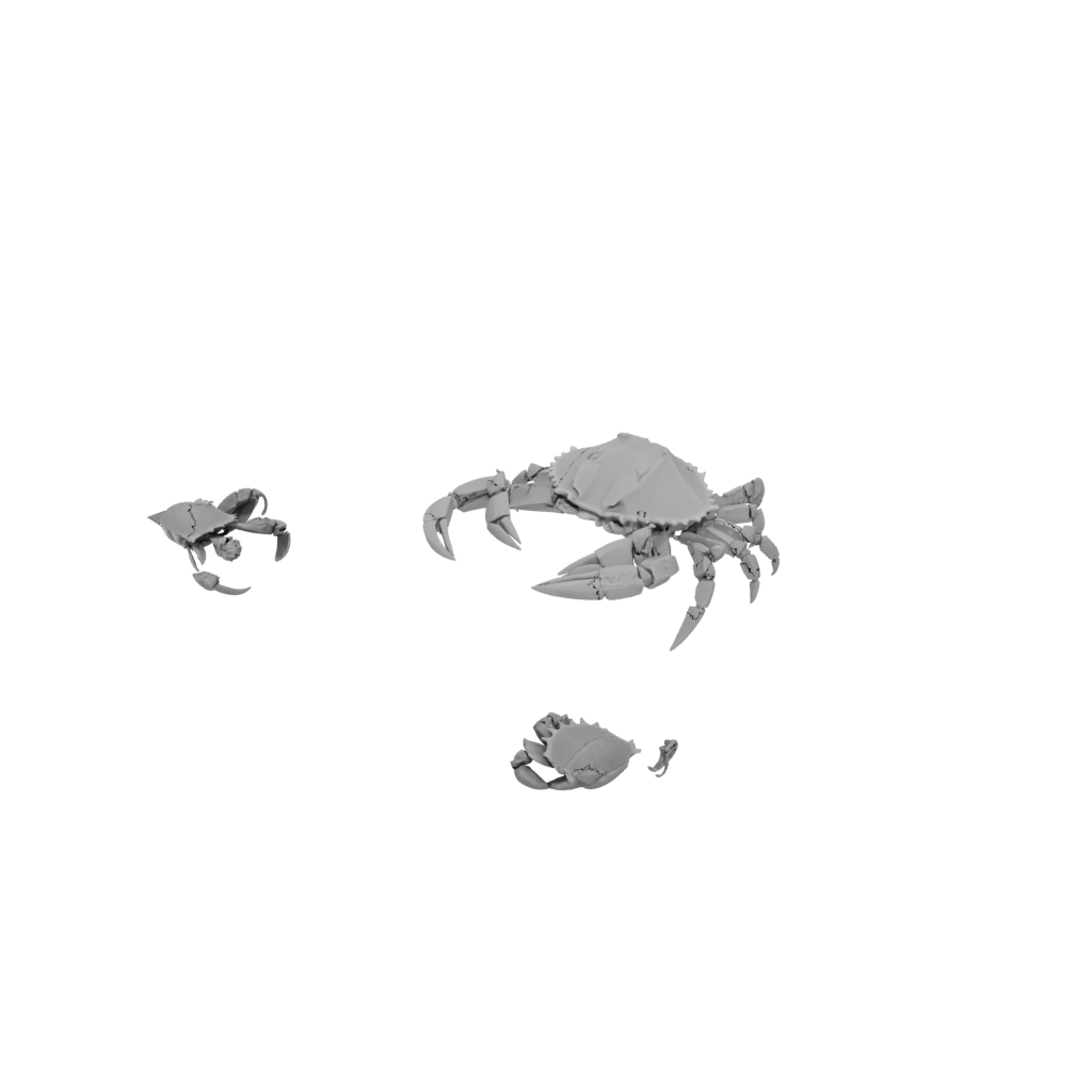 Camo Textured Articulated Crab
