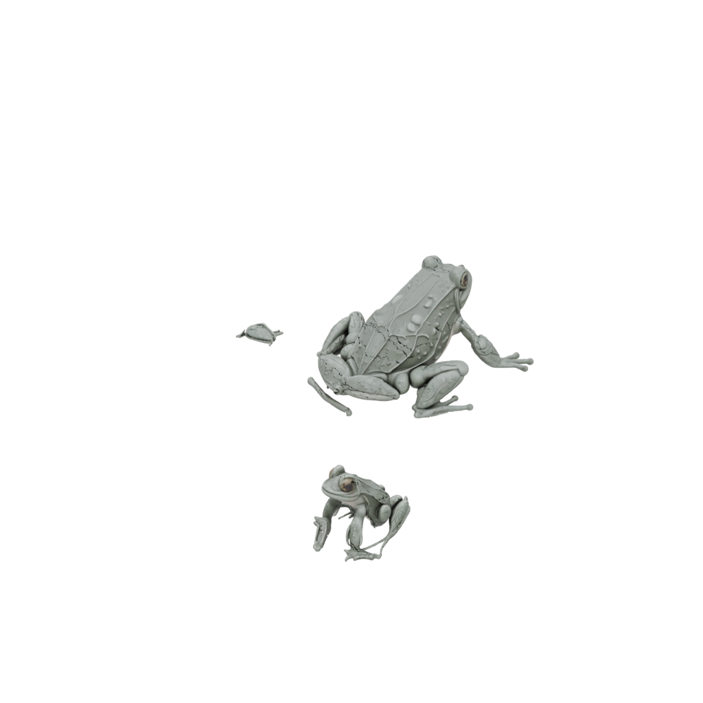 Camo Textured Articulated Frog