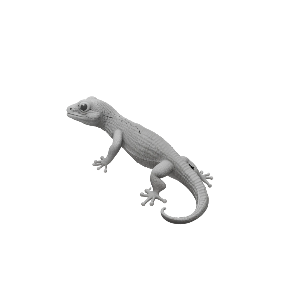 Camo Textured Articulated Gecko