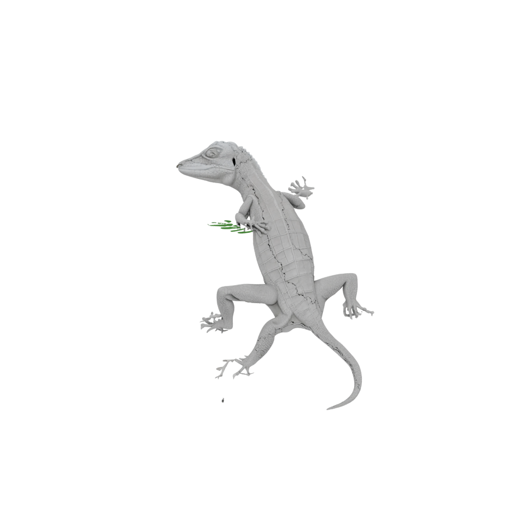 Camo Textured Articulated Lizard