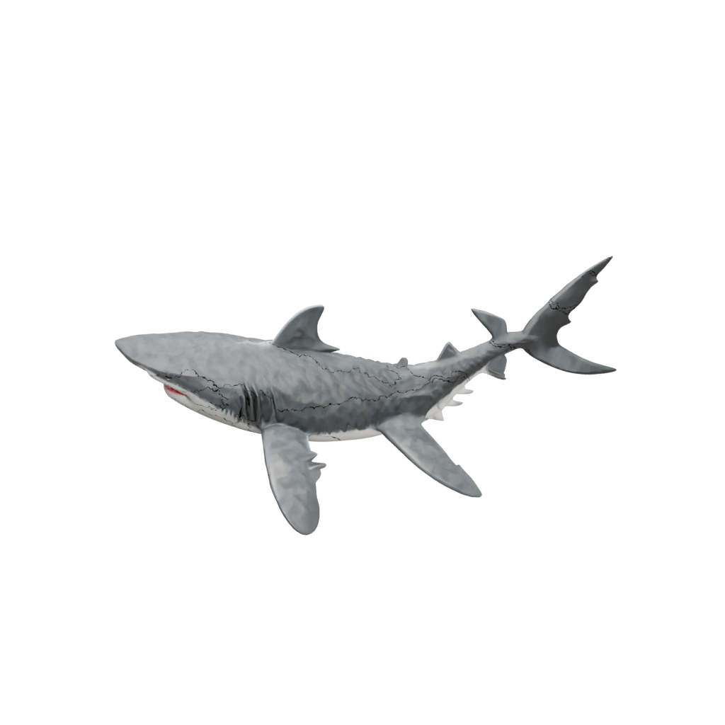 Camo Textured Articulated Shark